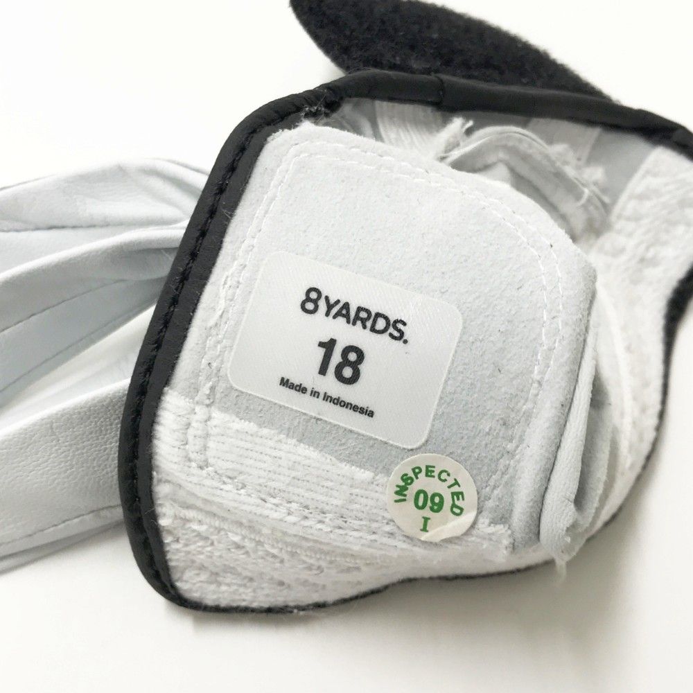 【中古】8 yards ハチヤーズ グローブ（ネイル用　両手） 8YARDS ハチヤーズ グローブ 両手 ホワイト系 18 [240101373126