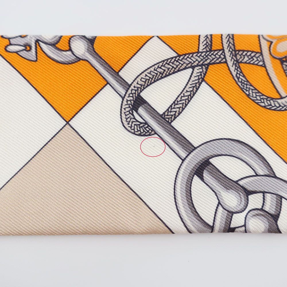 HERMES エルメス Cliquetis クリケティス ツイリー 天白】【HERMES】エルメス ツイリー Cliquetis クリケティス オレンジ