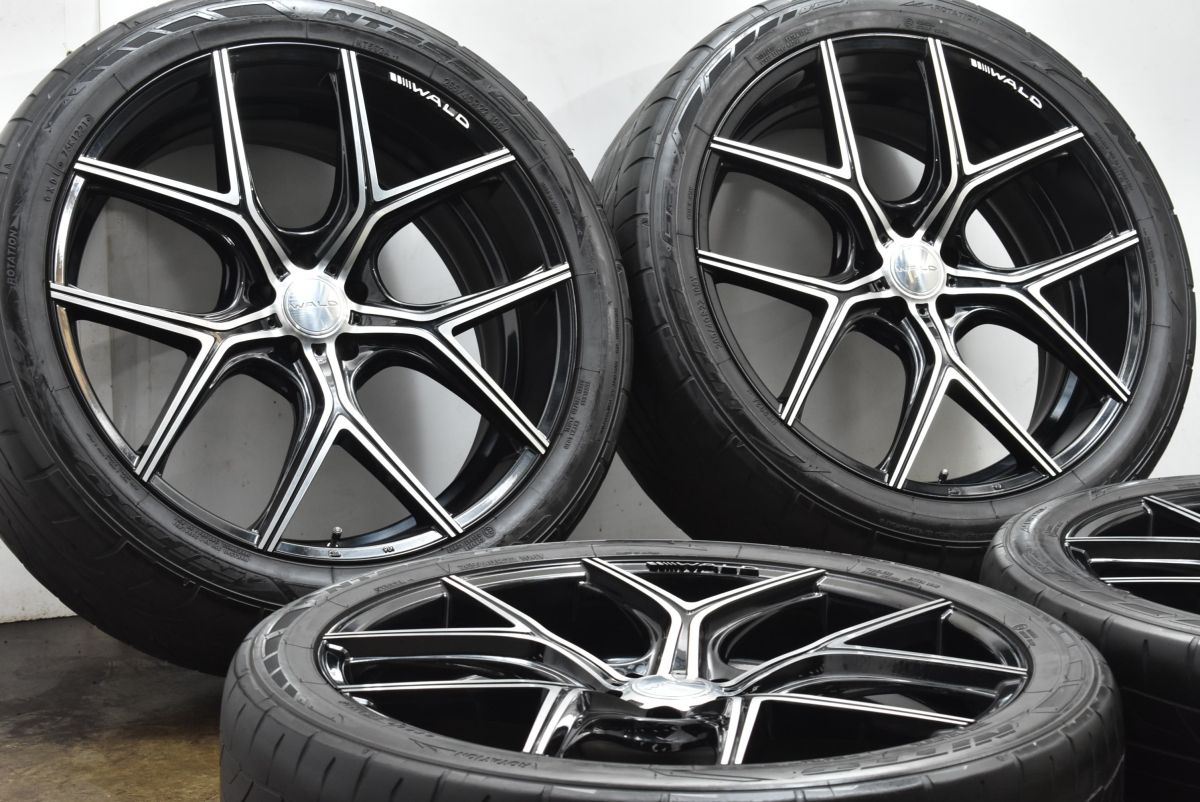 デザイン WALD イリマ I11C 22in 9J 23 PCD114.3 ニットー 265 40R22 レクサス RX450h RX300 CX-60 ホイールのみ販売