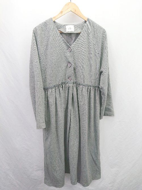 □ ⊇ merry jenny メリージェニー Vネック ワンピース風 長袖 コート