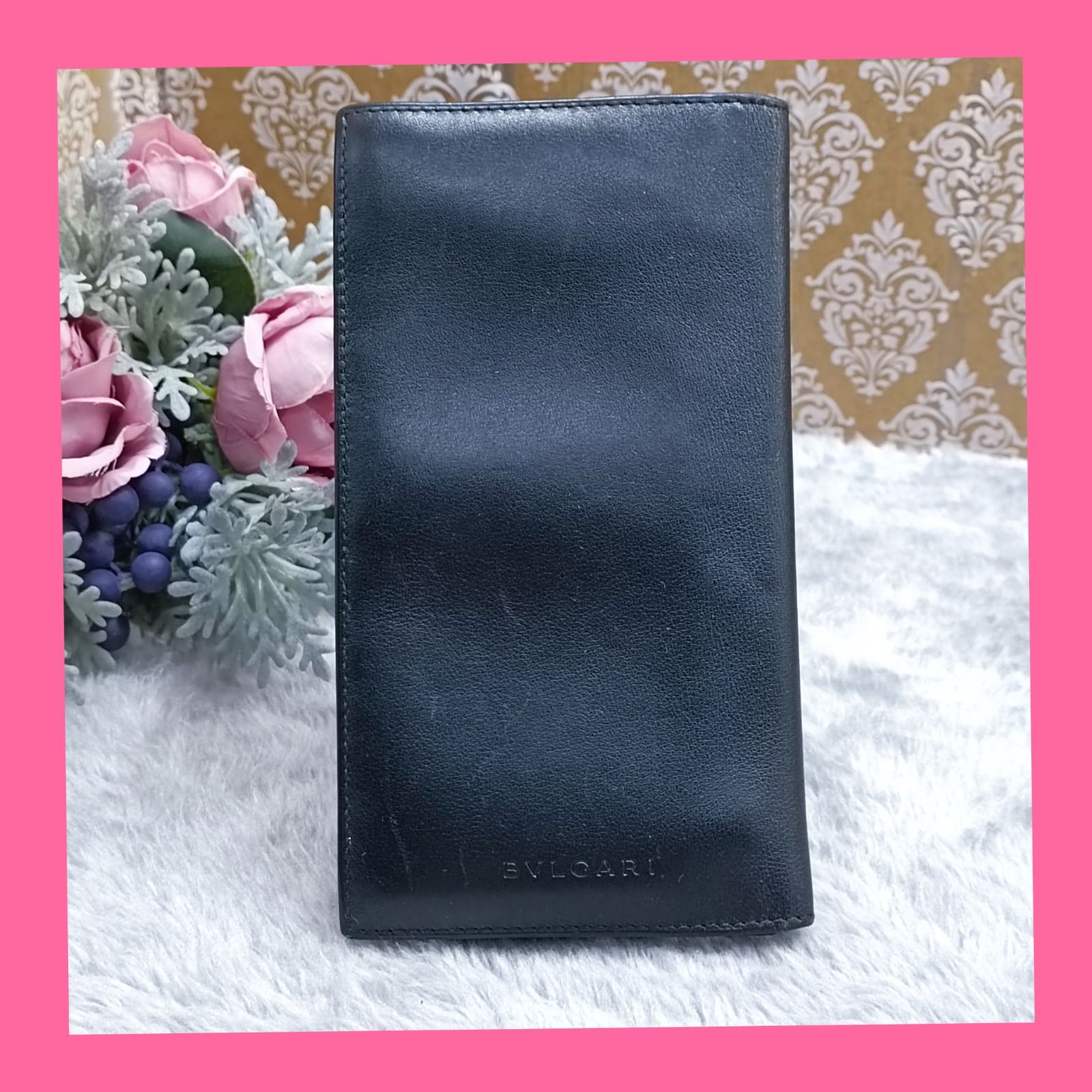 BVLGARI 》 ブルガリ 札入れ 長財布 ロングウォレット カーフレザー