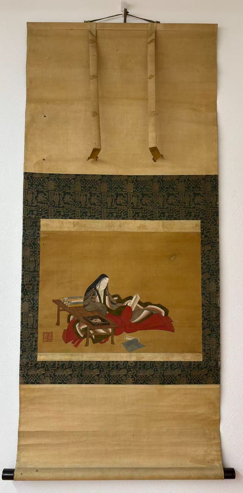 模写】紫式部軸 姬 土佐光起「江戸前期 土佐派 中興の祖 宮廷絵師