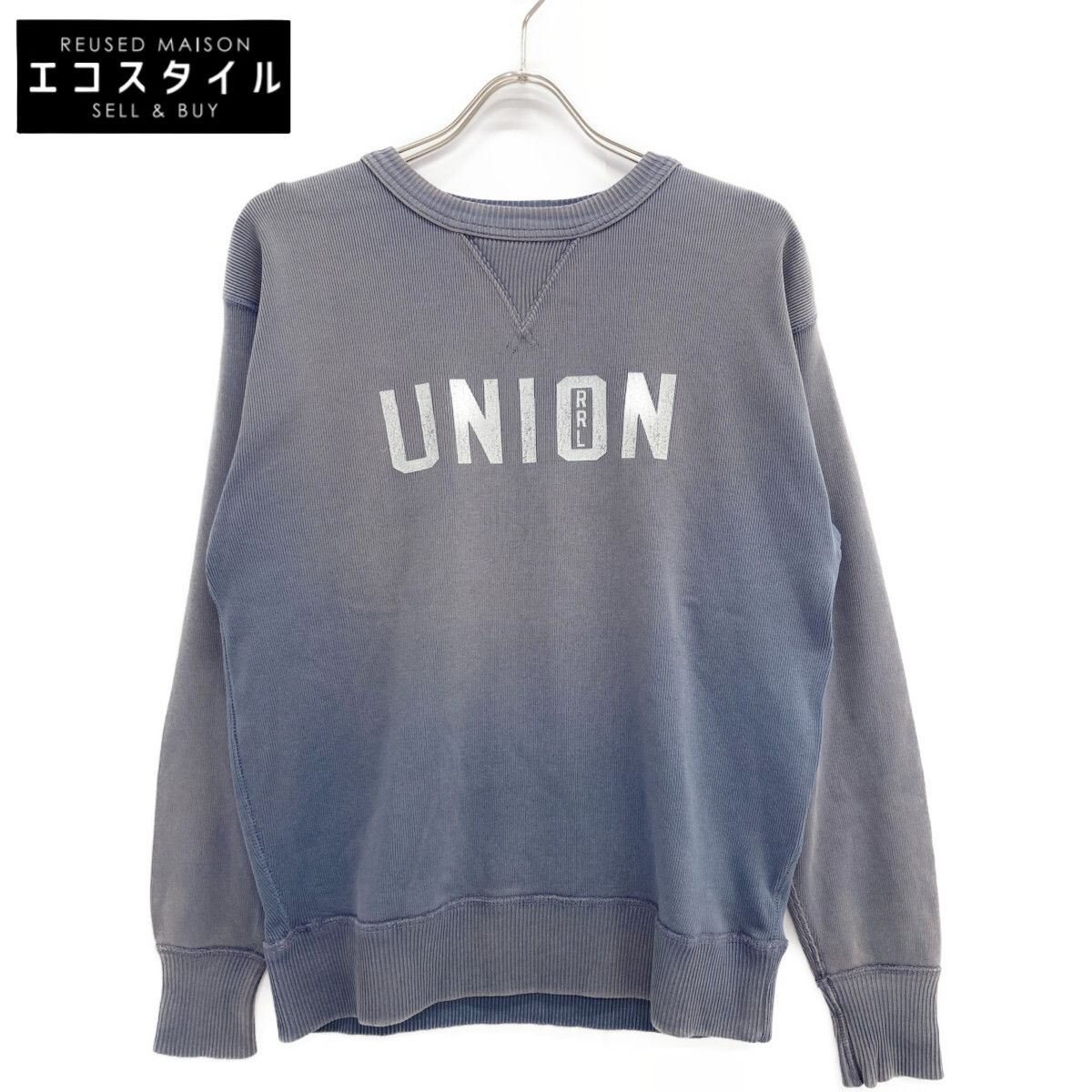RRL ダブルアールエル ｸﾞﾚｰ UNION ｽｳｪｯﾄﾄﾚｰﾅｰ M - メルカリ