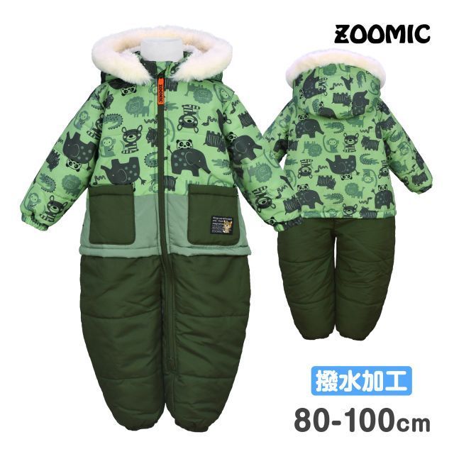 ジャンプスーツ ベビー キッズ 男の子 子供 撥水加工 中綿 裏フリース 雪遊び 防寒 新品 80cm