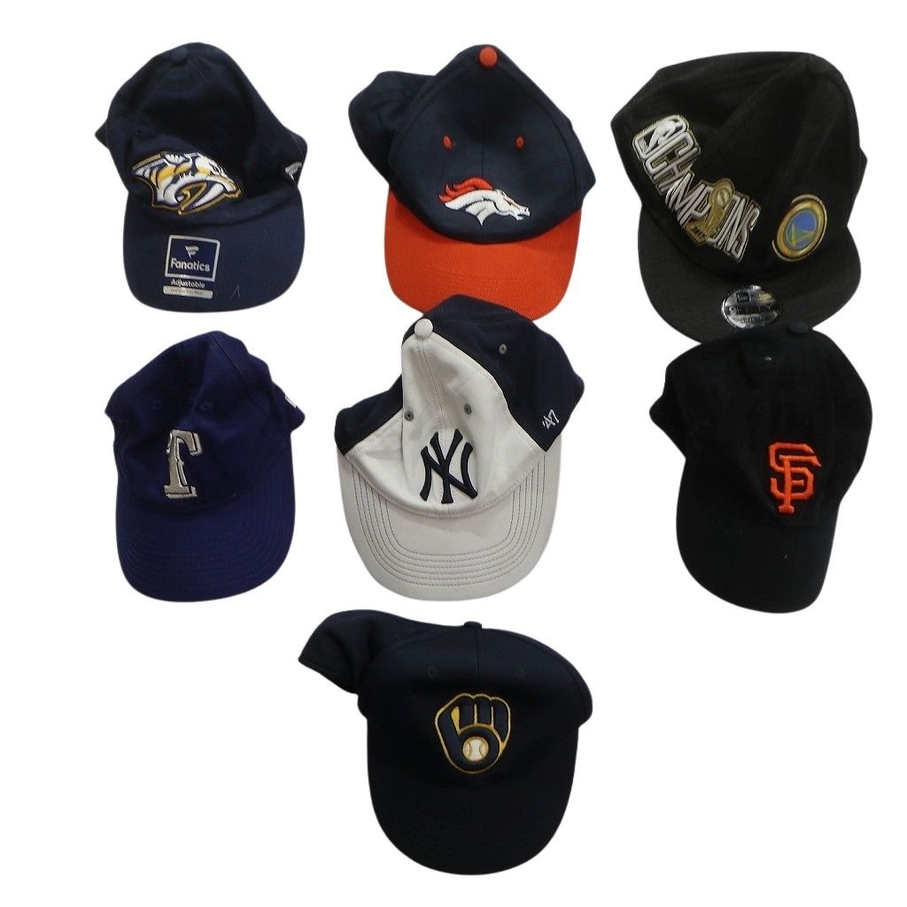 古着卸 まとめ売り プロチーム キャップ 25枚セット (メンズ ) NFL MLB 