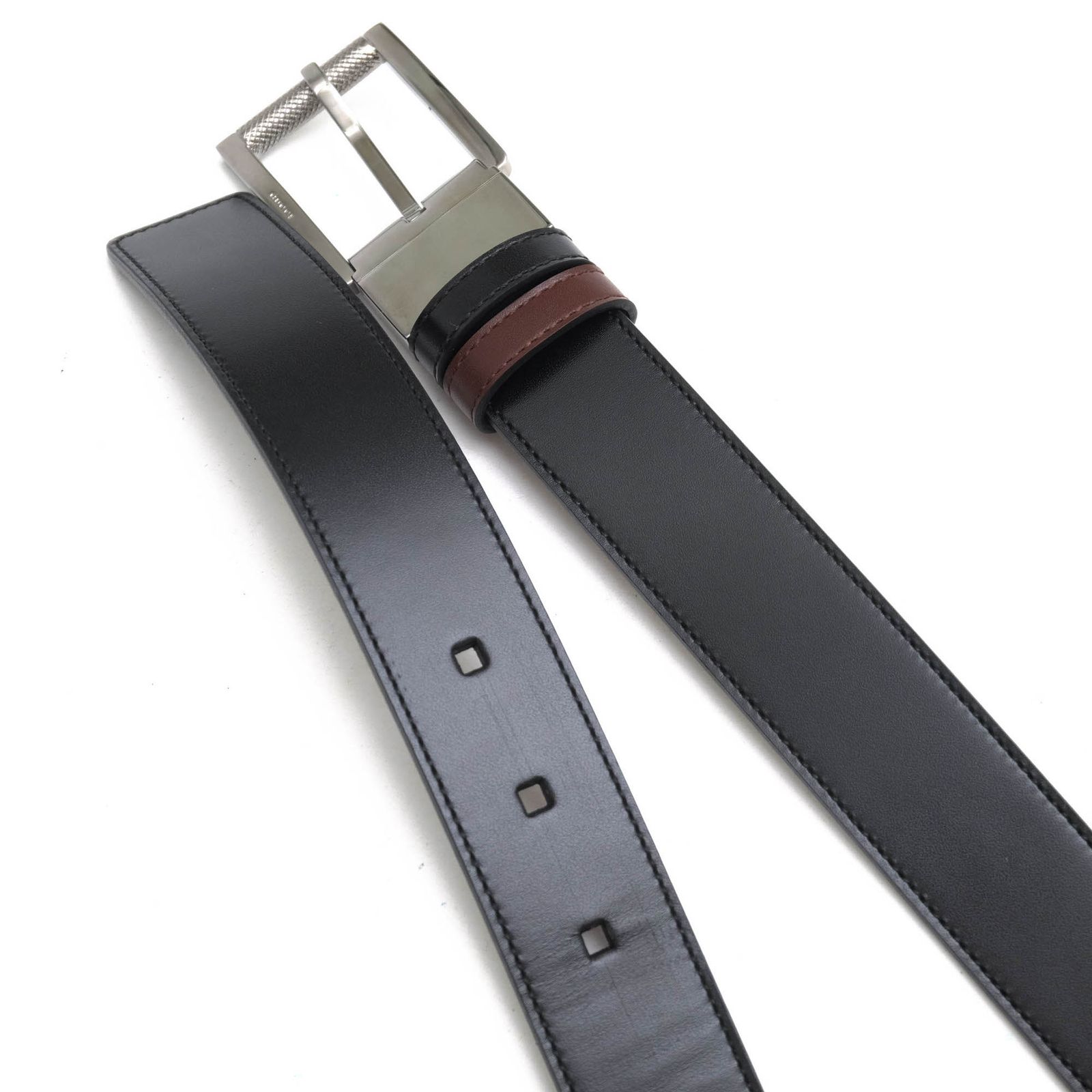 【匿名発送】GUCCI グッチ　ブラック レザーベルト　ベルト　ビジネス GUCCI グッチ ベルト メンズ 95cm ブラック 414516 CVE0N 1000