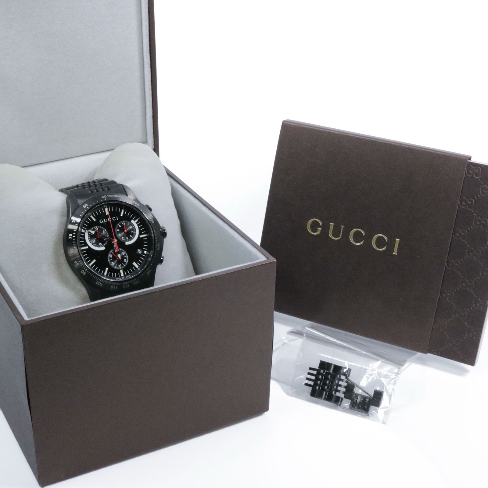送料無料 稼働品 GUCCI グッチ 腕時計 新品同様 クオーツ G-TIMELESS G 