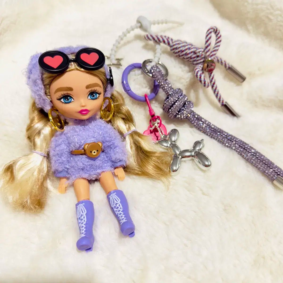 ボビー エクストラ 人形 キーリング ポグルパープル mattel