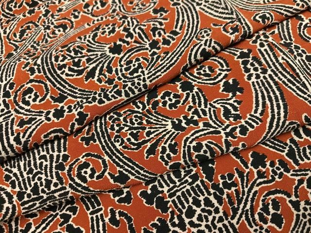 平和屋着物▽アンティーク 大正ロマン 小紋 草花文 正絹 逸品