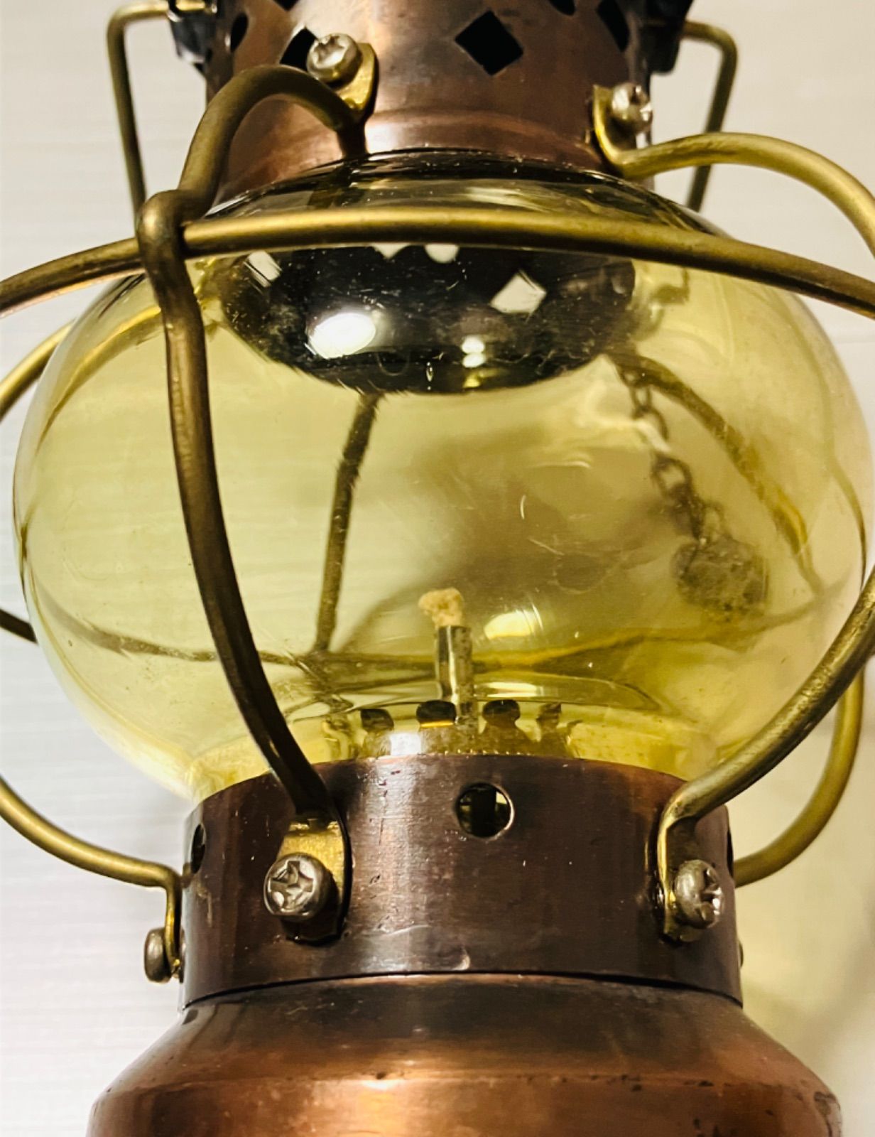 【超貴重品！】アンティークボートランプ 船灯 ヴィンテージランプ 未使用保管品 超貴重品！】アンティークボートランプ 船灯 ヴィンテージランプ 未