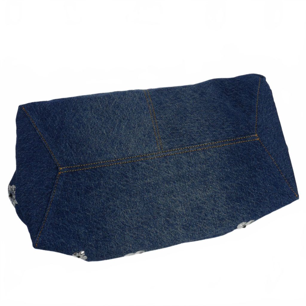 新品☆マークジェイコブス スパンコール デイジー デニムサックバッグ