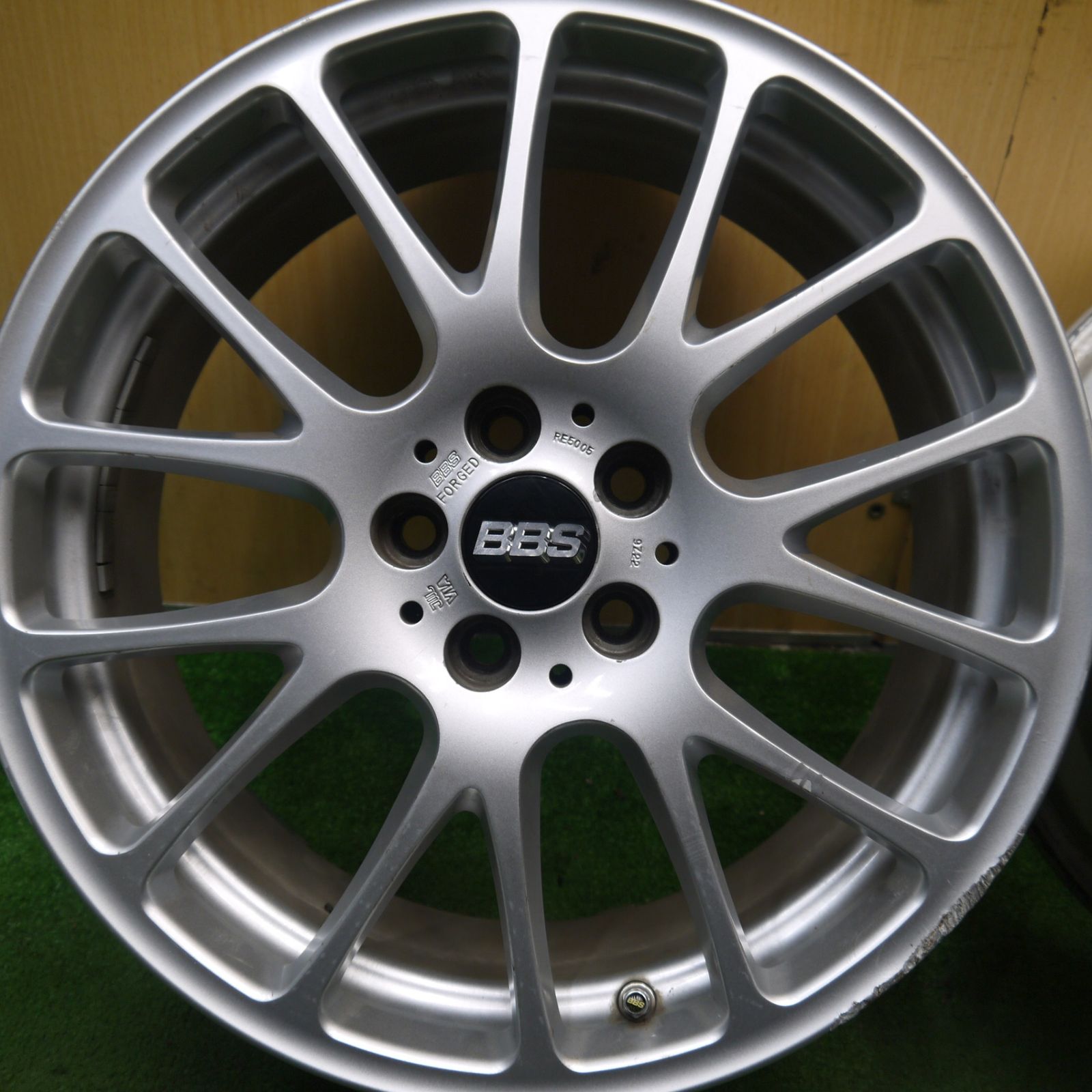送料無料] キレイ☆BBS RE5005 鍛造 17インチ ホイール 17×7J プリウス