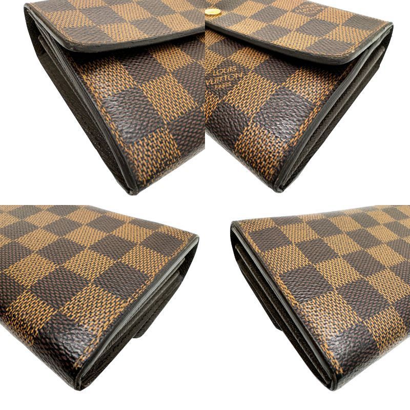 LOUIS VUITTON ルイ ヴィトン ポルトフォイユ サラ ダミエ エベヌ