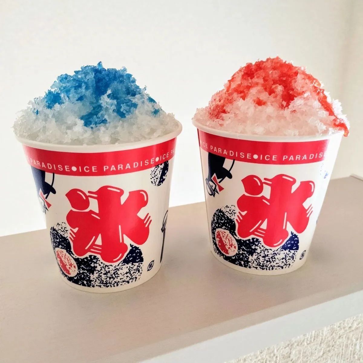 かき氷 2種類 食品サンプル - メルカリ
