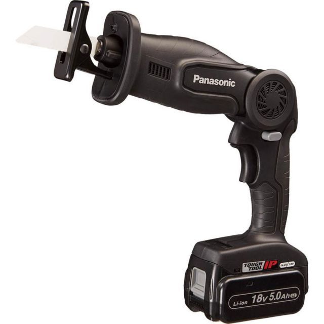 パナソニック Panasonic 18V 5.0Ah 充電 レシプロソー 黒 EZ47A1LJ2G-B セーバーソー 切断 電動 工具 塩ビ 配管 電設 設備 板金