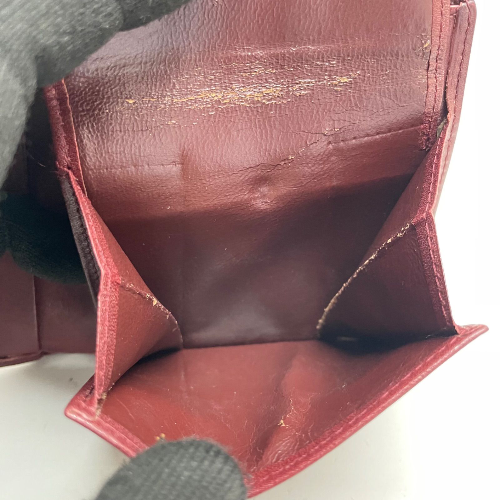 cartier カルティエ　マストライン　長財布　二つ折り　ボルドー Cartier カルティエ マストライン 長札入れ 長財布 レザー