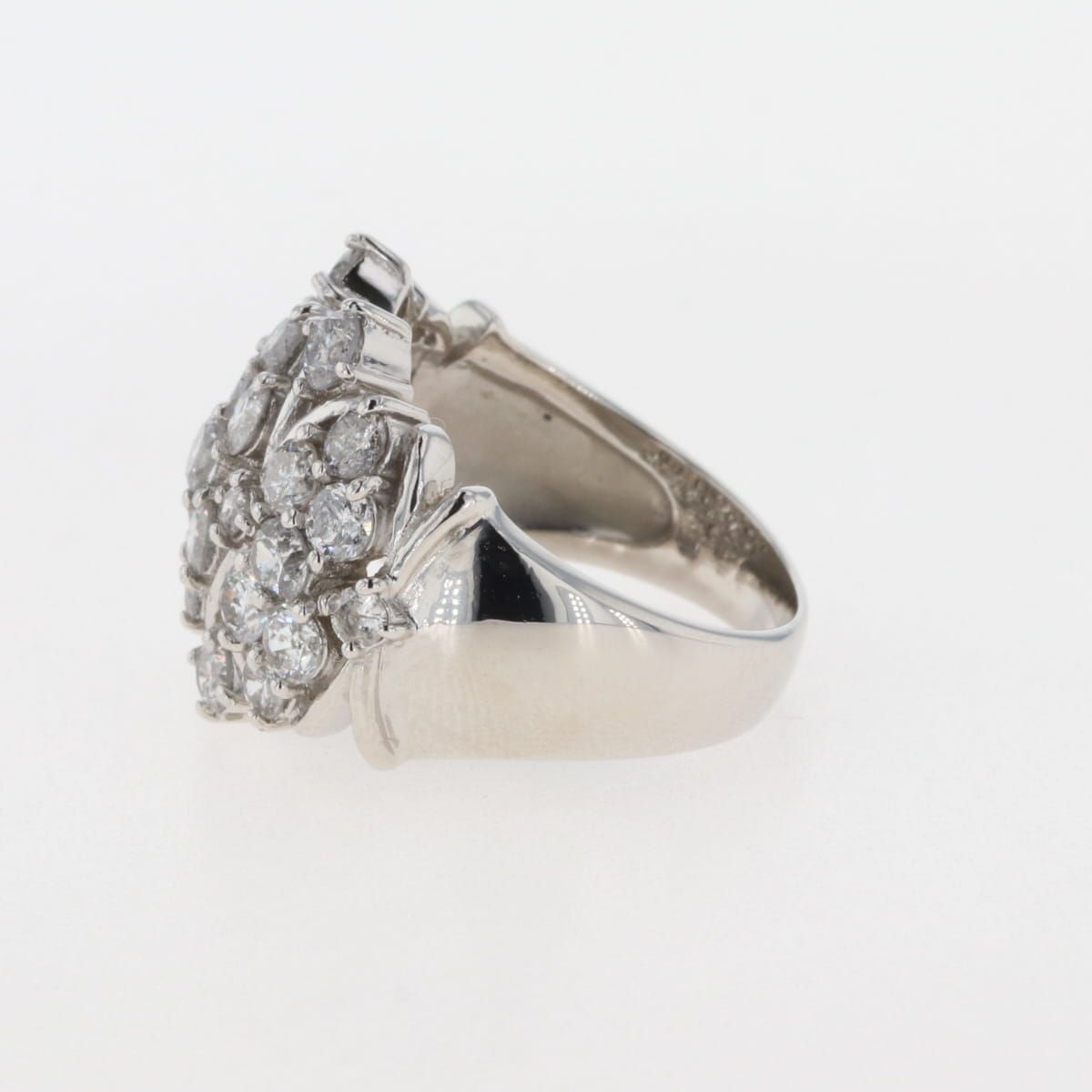 メレダイヤ デザインリング プラチナ 指輪 リング 9.5号 Pt900 
