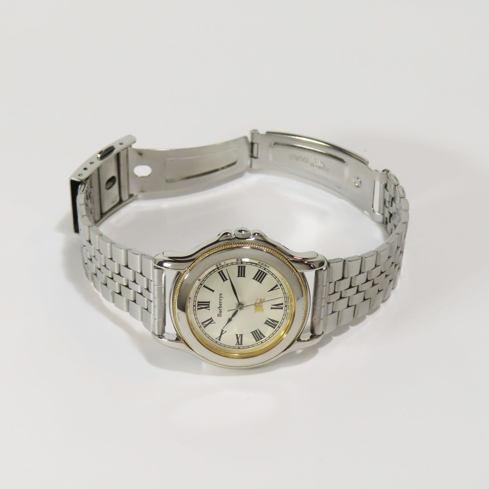 美品 稼働品 BURBERRY バーバリー クオーツ レディース 腕時計 GN-0-S 