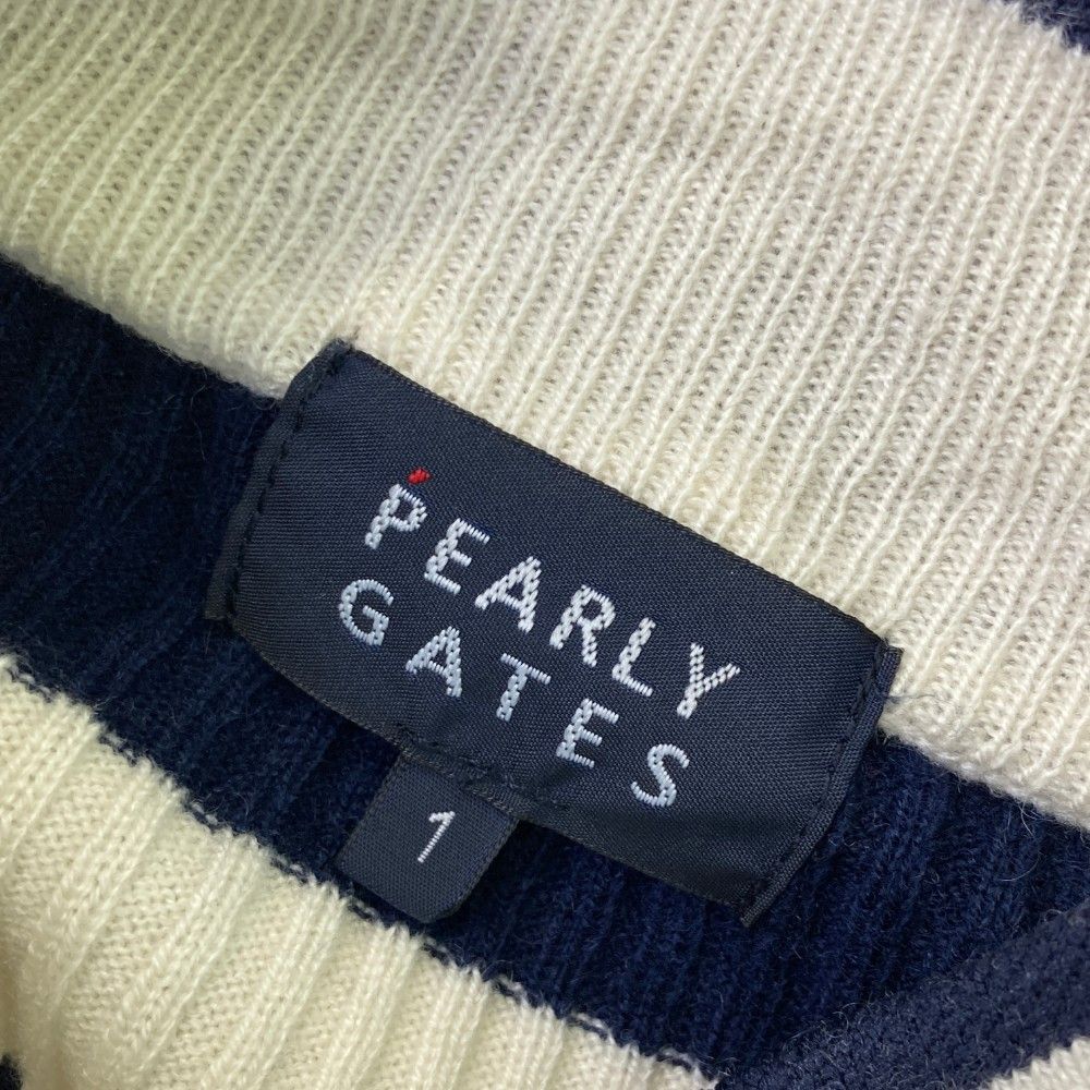 サイズ：1 PEARLY GATES パーリーゲイツ ; 2023年モデル 長袖スウェットシャツ  ホワイト系 [240101469409] ゴルフウェア レディース ストスト PEARLY GATES パーリーゲイツ ; 2023年モデル 長袖スウェット