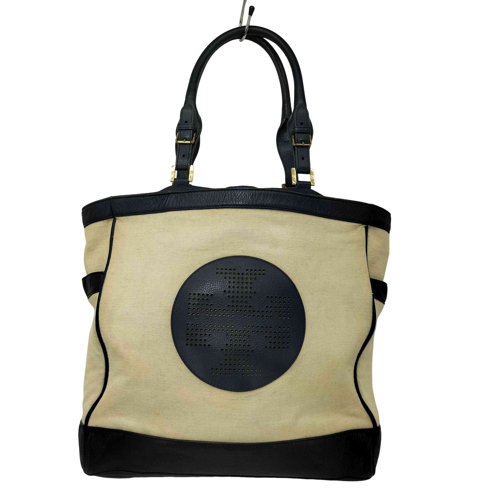 トリーバーチ TORY BURCH キャンバス レザー切替 ロゴ