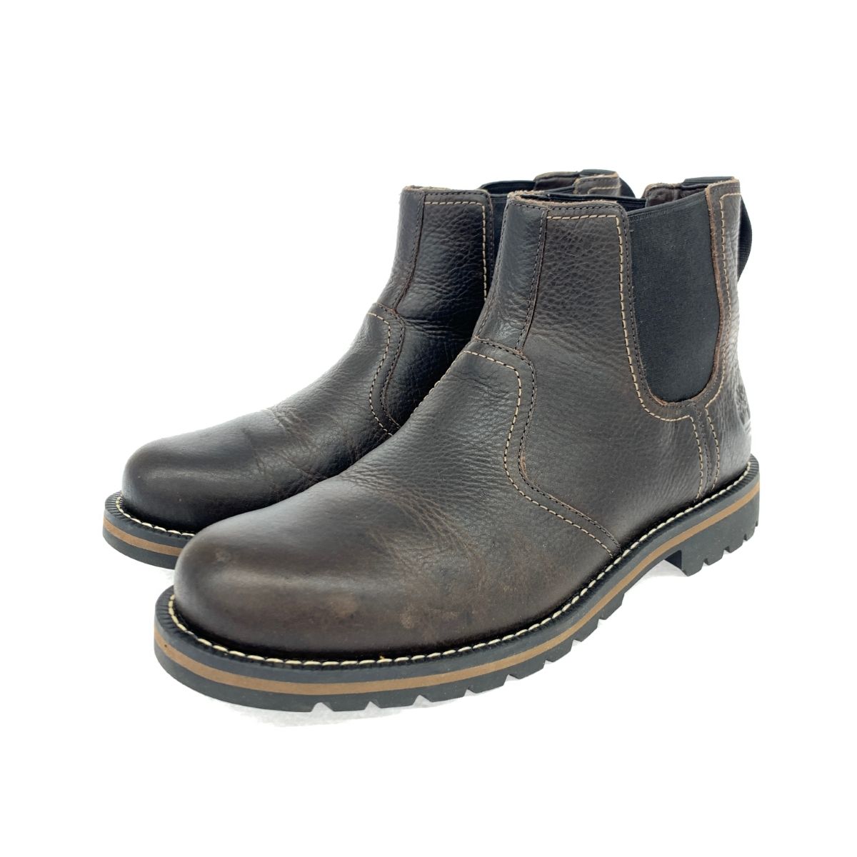 美品 Timberland ティンバーランド サイドゴアブーツ 9706A ブラウン 
