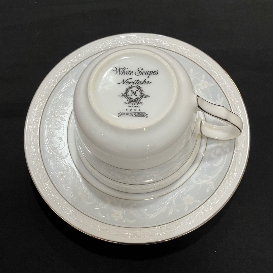 ノリタケ　グレンローズプラチナ４名分20点セット ノリタケ グレンローズプラチナ4名分20点セット