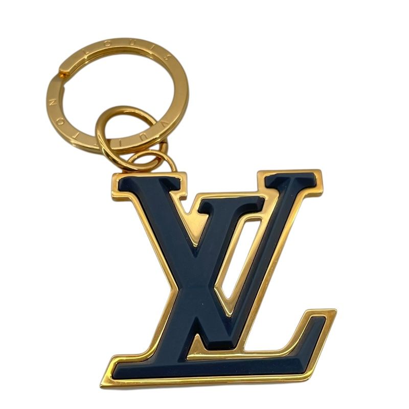 ルイ ヴィトン LOUIS VUITTON ポルトクレ LVソフト ネイビー|GD金具 アクセサリー
