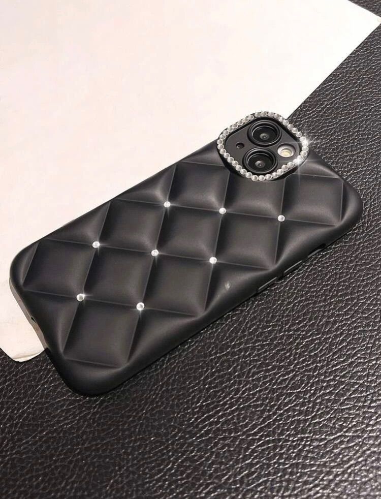Pium ブラック キルティングスマホケース iPhone13 ピウム pium ブラック iPhone13ケース キルティング