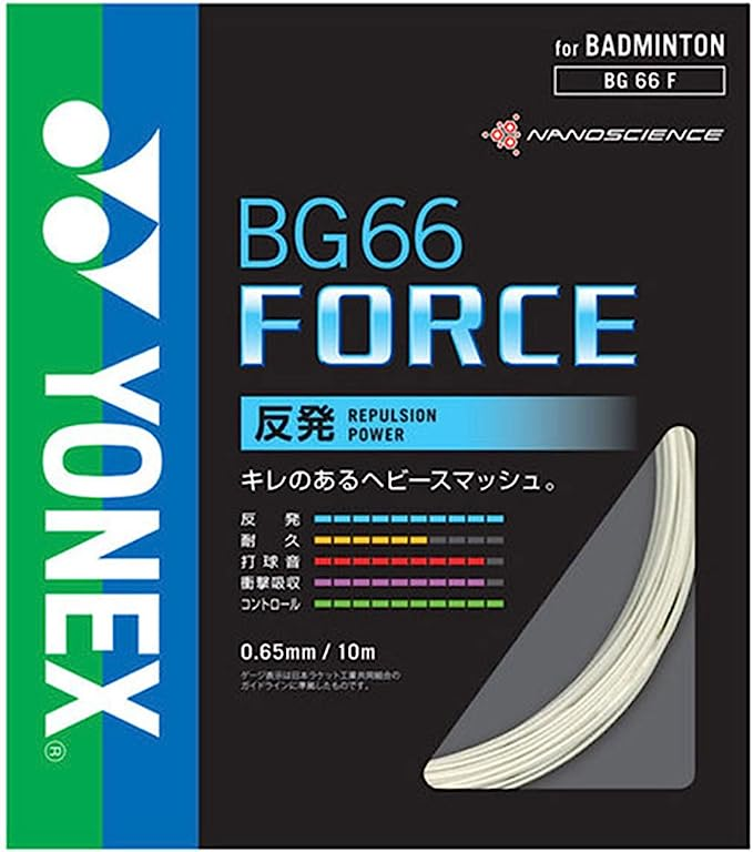 ホワイト(011) ヨネックス(YONEX) バドミントン ストリングス BG66