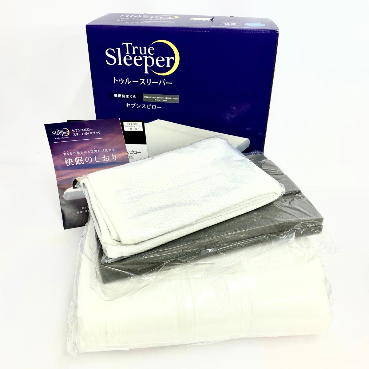 未使用品 True Sleeper トゥルースリーパー 68×90  セブンスピロー 低反発枕  ホワイト  ウレタン　240001091053