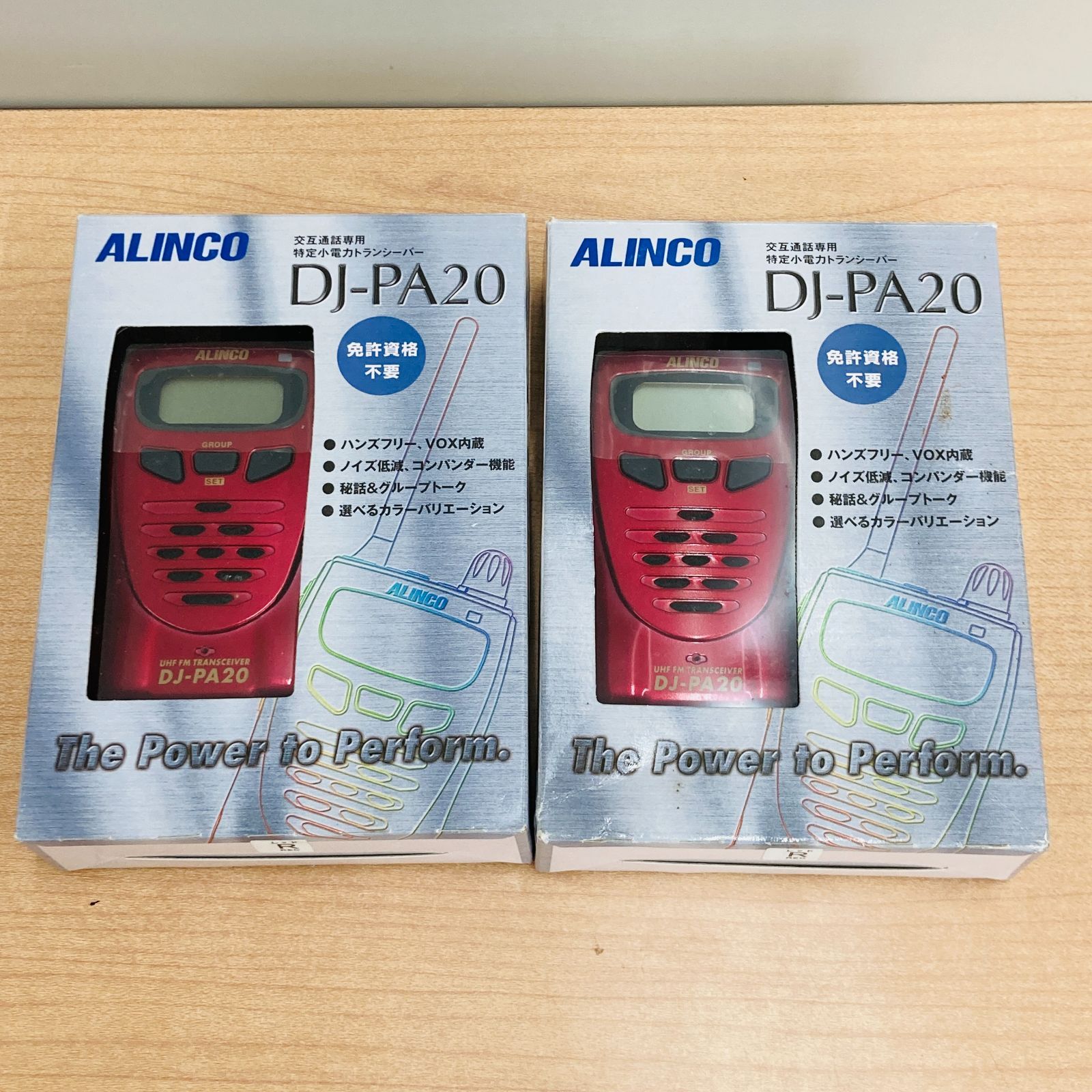 DJ-PA20 ALINCO 交互通信専用 特定小電力 トランシーバー 2点