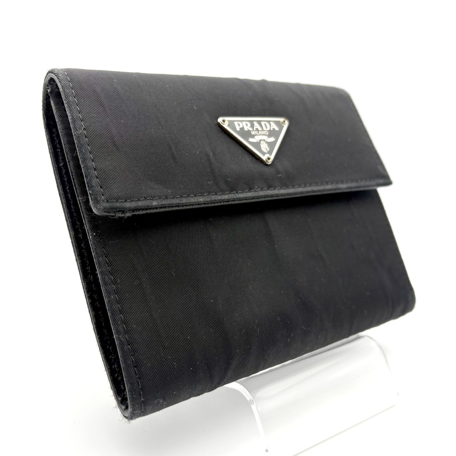 ジャンク品 】PRADA プラダ ナイロン 三角プレート