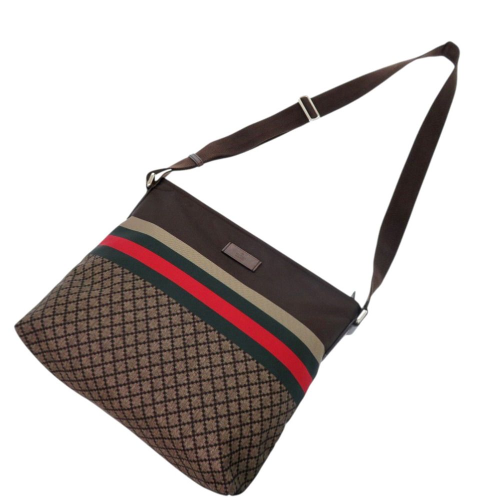 GUCCI グッチ ディアマンテ シェリーライン ショルダーバッグ ナイロン 美品 グッチ ディアマンテ シェリーライン 270410 ナイロン