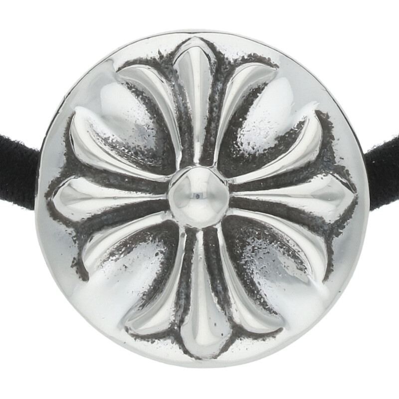 クロムハーツ クロスボールボタン ヘアゴム シルバー コンチョ クロムハーツ Chrome Hearts HAIRBAND/クロスボールボタンヘアゴム