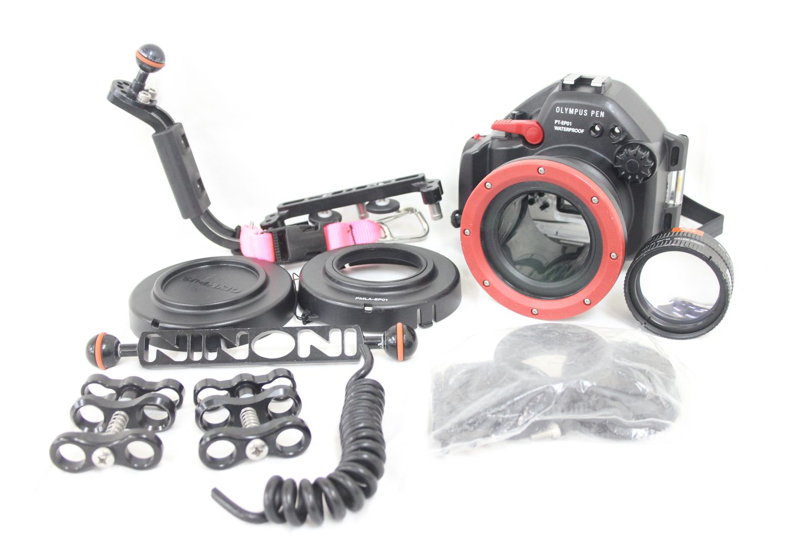 【返品保証】 オリンパス Olympus Pen PT-EP01 Waterproof 付属品多数 v9080