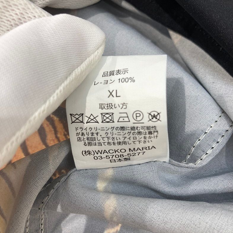M 中古品】WACKO MARIA ワコマリア 21SS TIM LEHI 虎柄 半袖