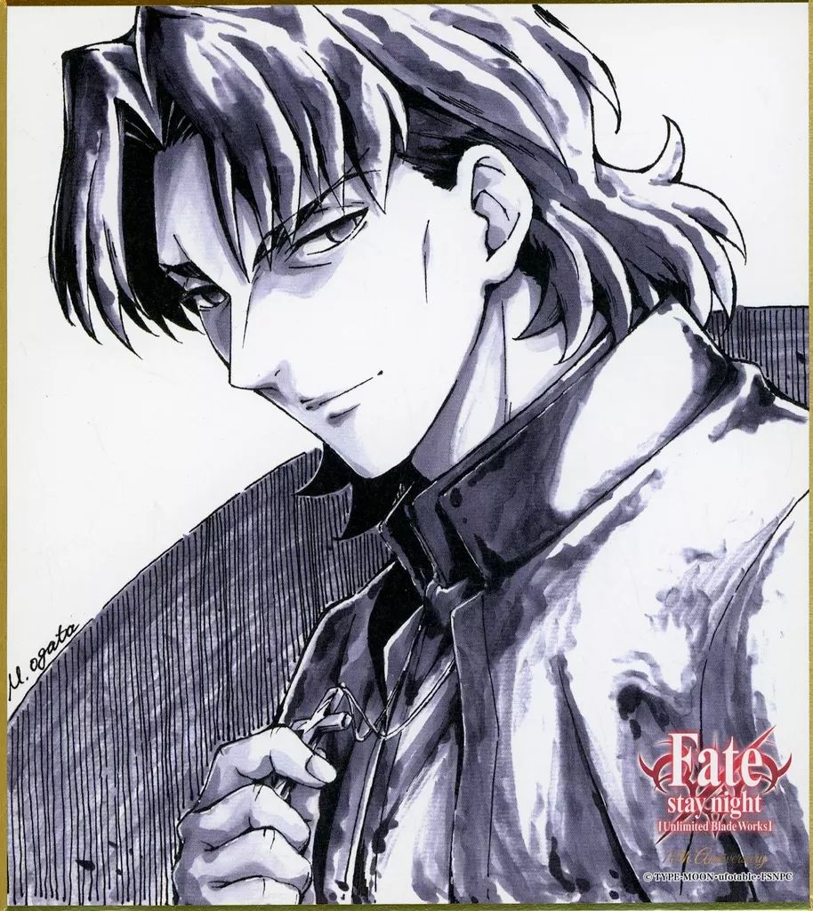 Fate 言峰綺礼 複製ミニ色紙 Fate 言峰綺礼 Fate/Zero 複製ミニ