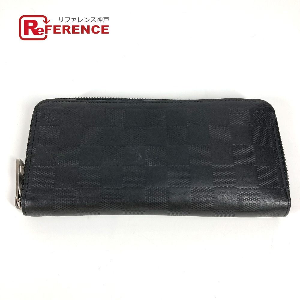 LOUIS VUITTON ルイヴィトン 長財布 ジッピーウォレット ヴェルティカル N63548 ダミエアンフィニレザー オニキス ブラック