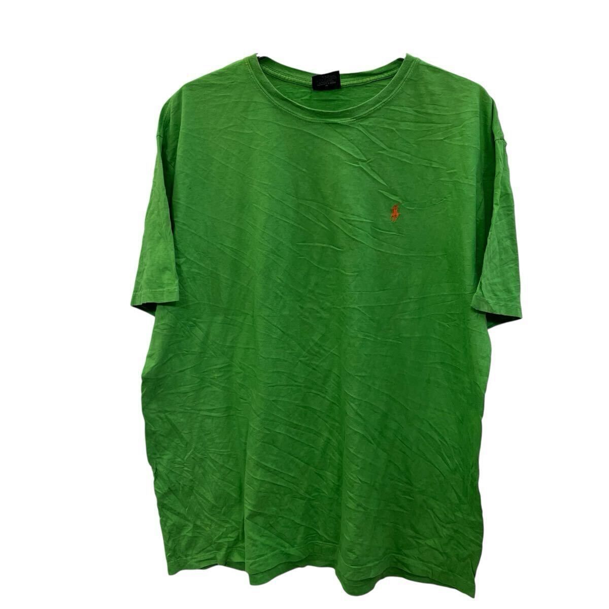 POLO RALPH LAUREN 半袖 ロゴ Tシャツ L グリーン ポロラルフ