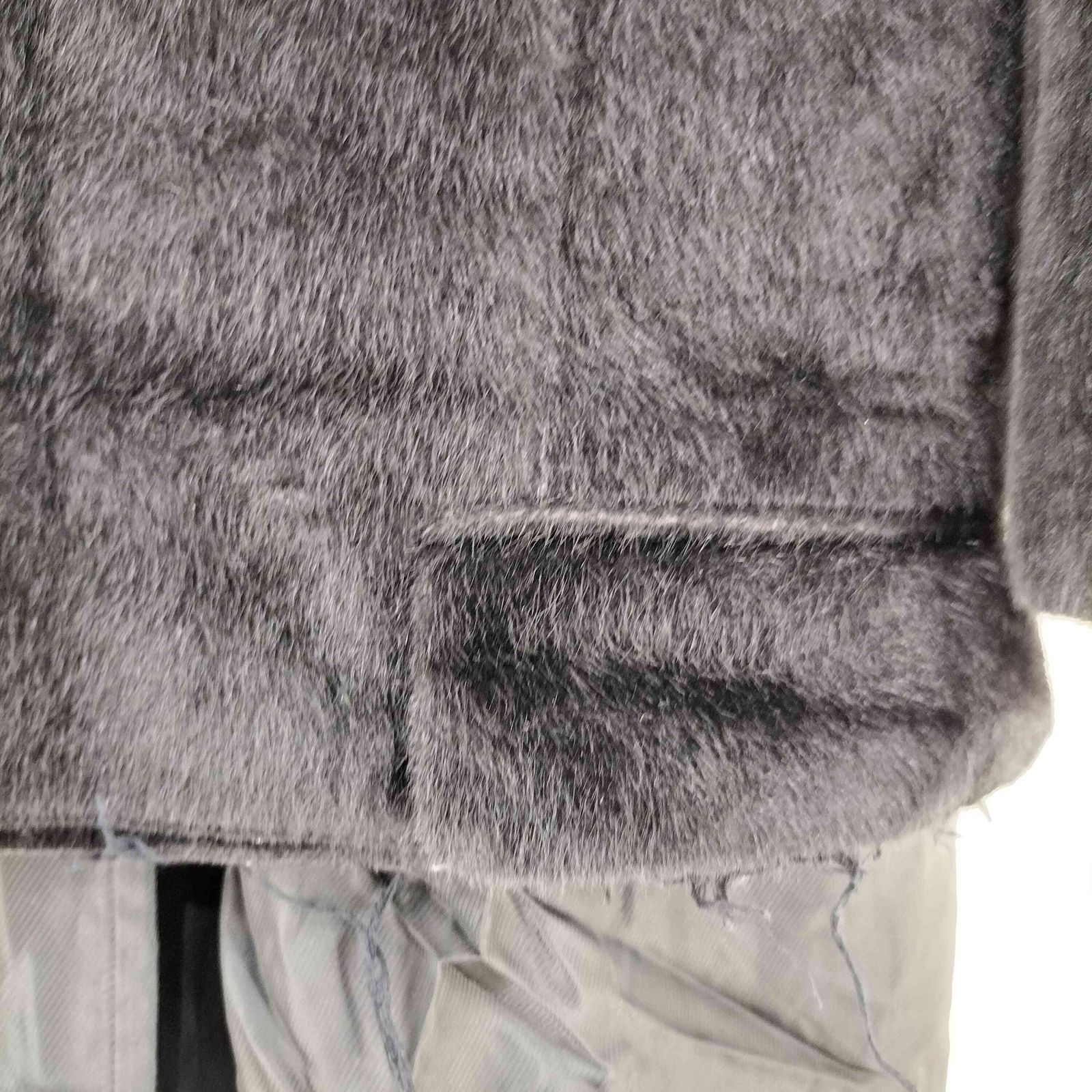 コムデギャルソンオムプリュス ファー&ラメ レイヤードコート