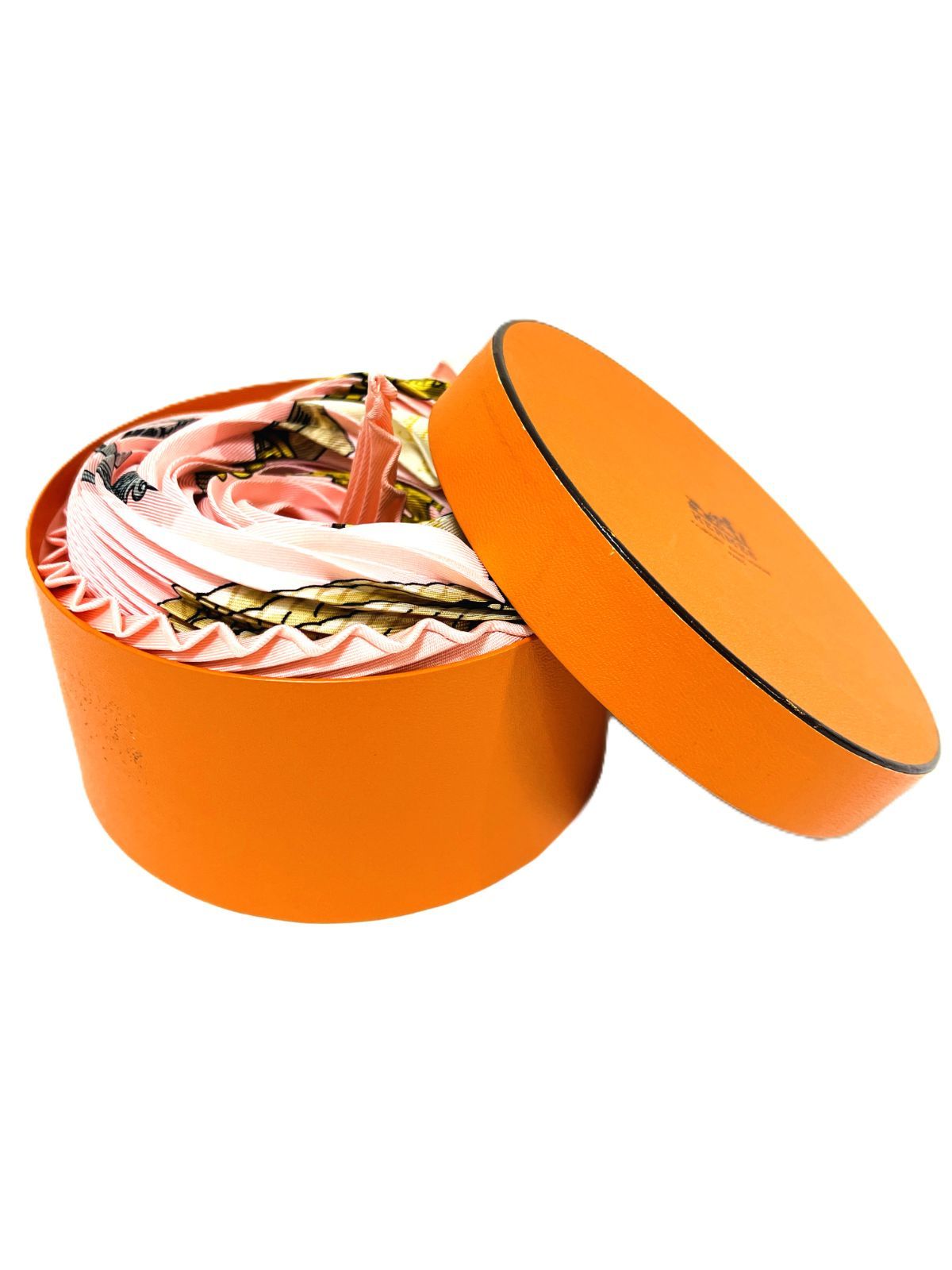 ☆未使用品☆エルメス Hermès プリーツカレ90 スカーフ 馬車