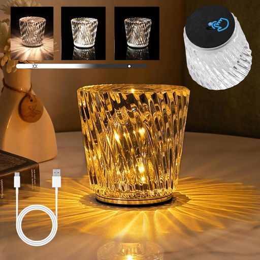 【現品限り‼️】間接照明 クリスタルテーブルランプ ベッドサイドライト デ ベッドサイドランプ テーブルランプ 北欧 クリスタルガラステーブル