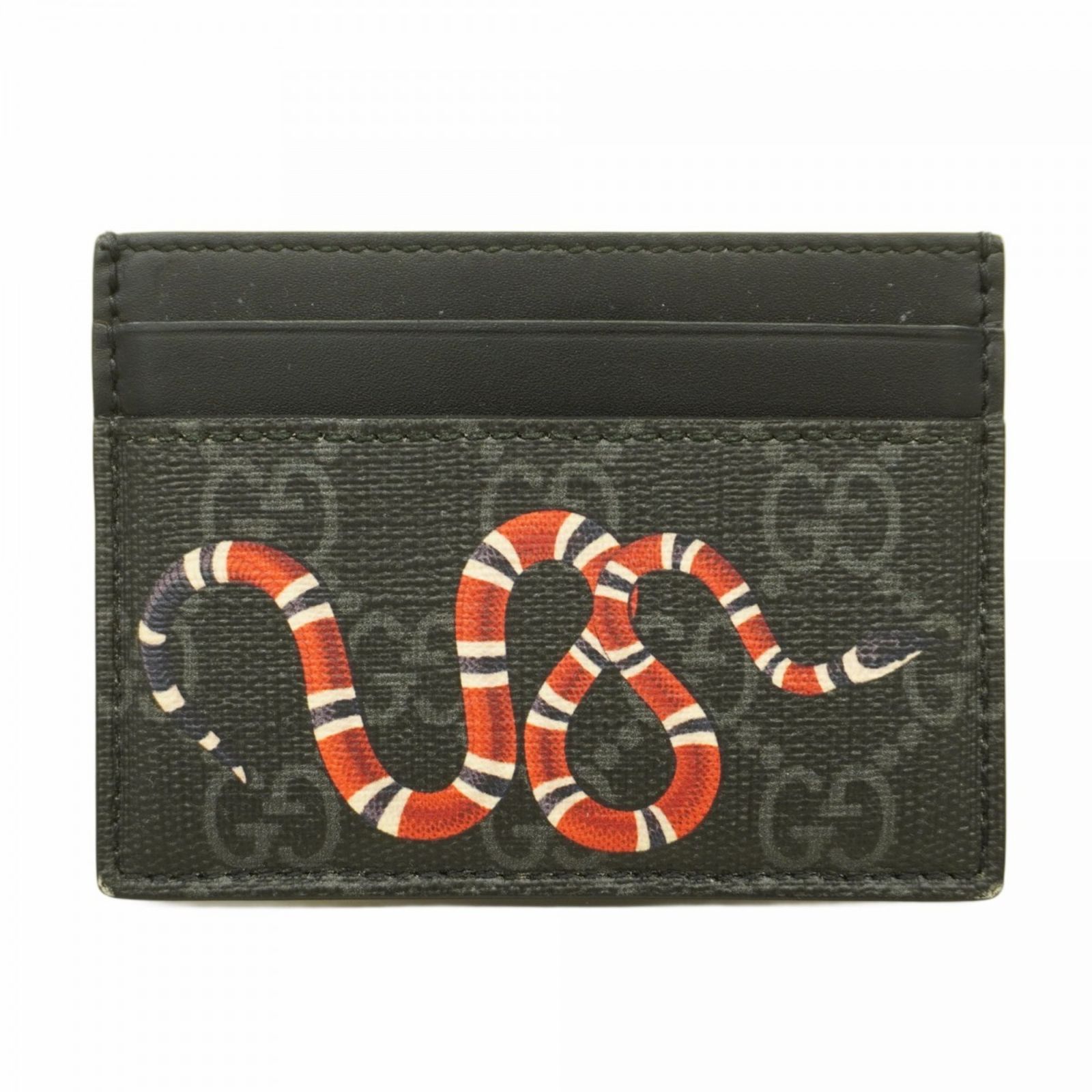 グッチ Gucci グッチ 名刺入れ カードケース GGスプリーム キングスネーク 451277 ブラックメンズ