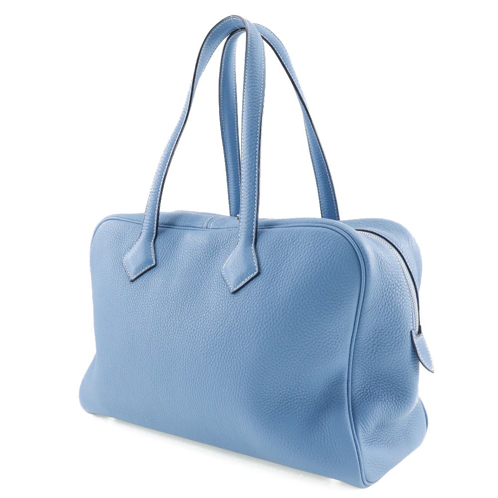 HERMES】エルメス ヴィクトリア35 トリヨンクレマンス ブルー