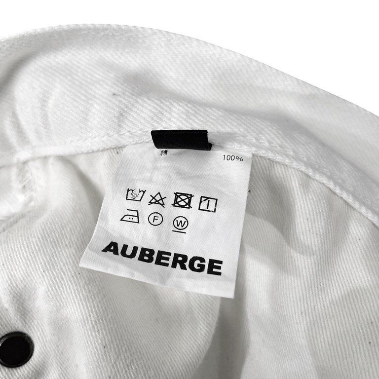 AUBERGE PHIL MENPU セルヴィッジホワイトデニムパンツ ジーンズ