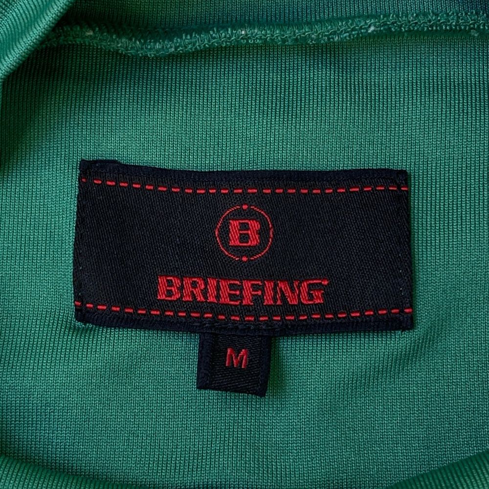 サイズ：M BRIEFING GOLF ブリーフィング ハイネック半袖Tシャツ