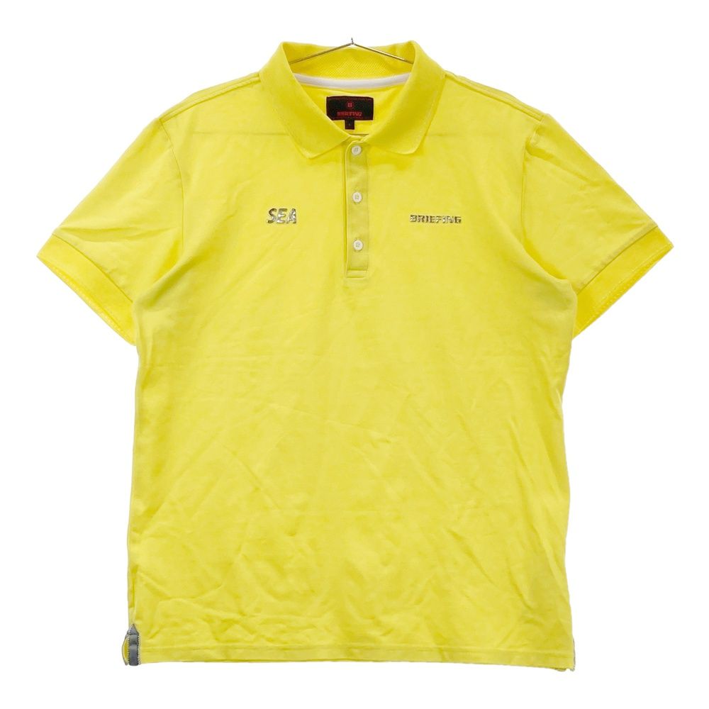 専用　ブリーフィング ゴルフ WINDANDSEA ポロシャツ L イエロー サイズ：L BRIEFING GOLF ブリーフィング ×WIND AND SEA 半袖