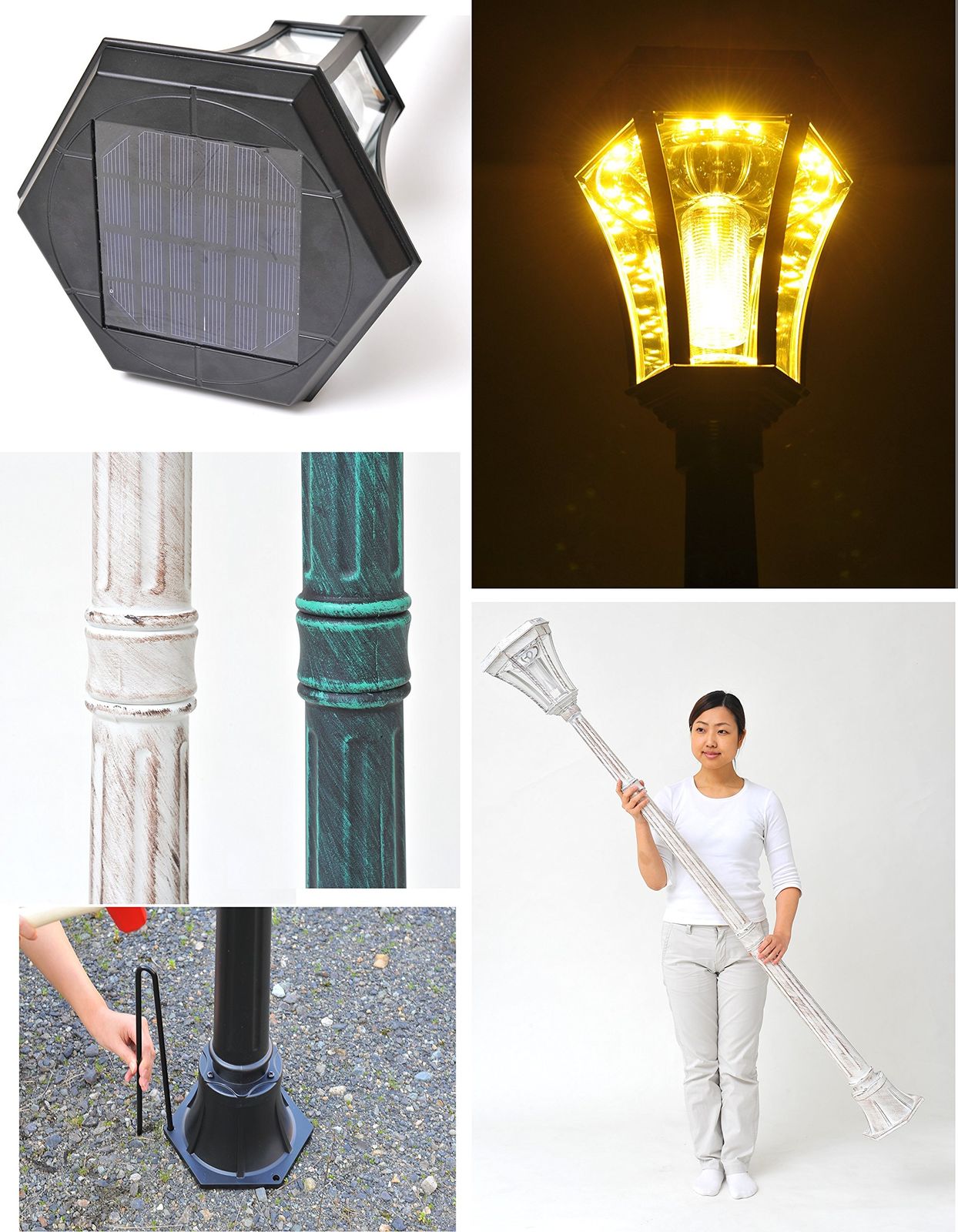 ヨーロピアンソーラーLED街灯