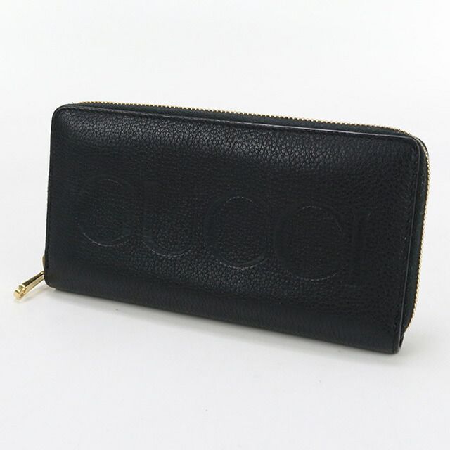 グッチ GUCCI 長財布ラウンドファスナー メンズ 658691 GUCCI ロゴ