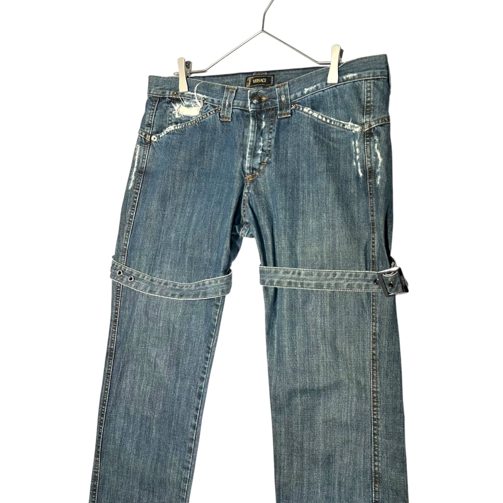 パンツ Versace archive jeanse Vintage Versace Jeans Couture Denim Pants Jeans Faded Black